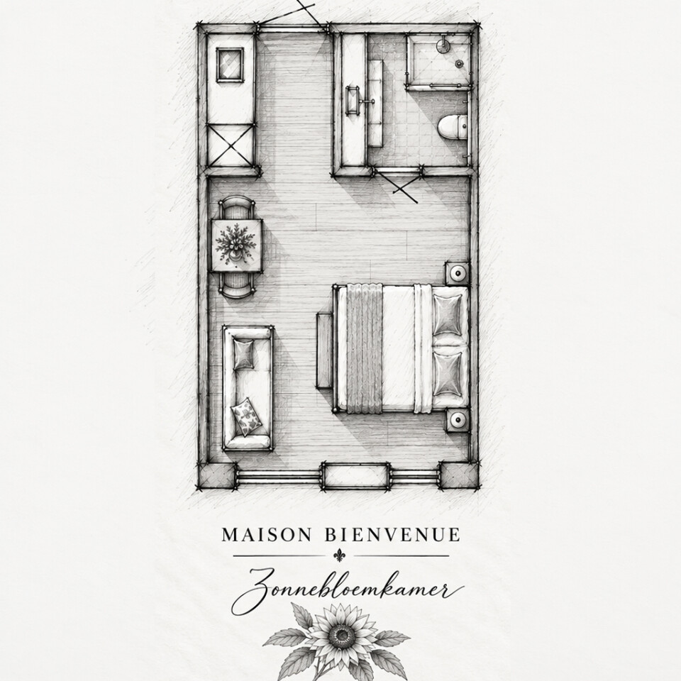 Maison Bienvenue zonnebloemkamer
